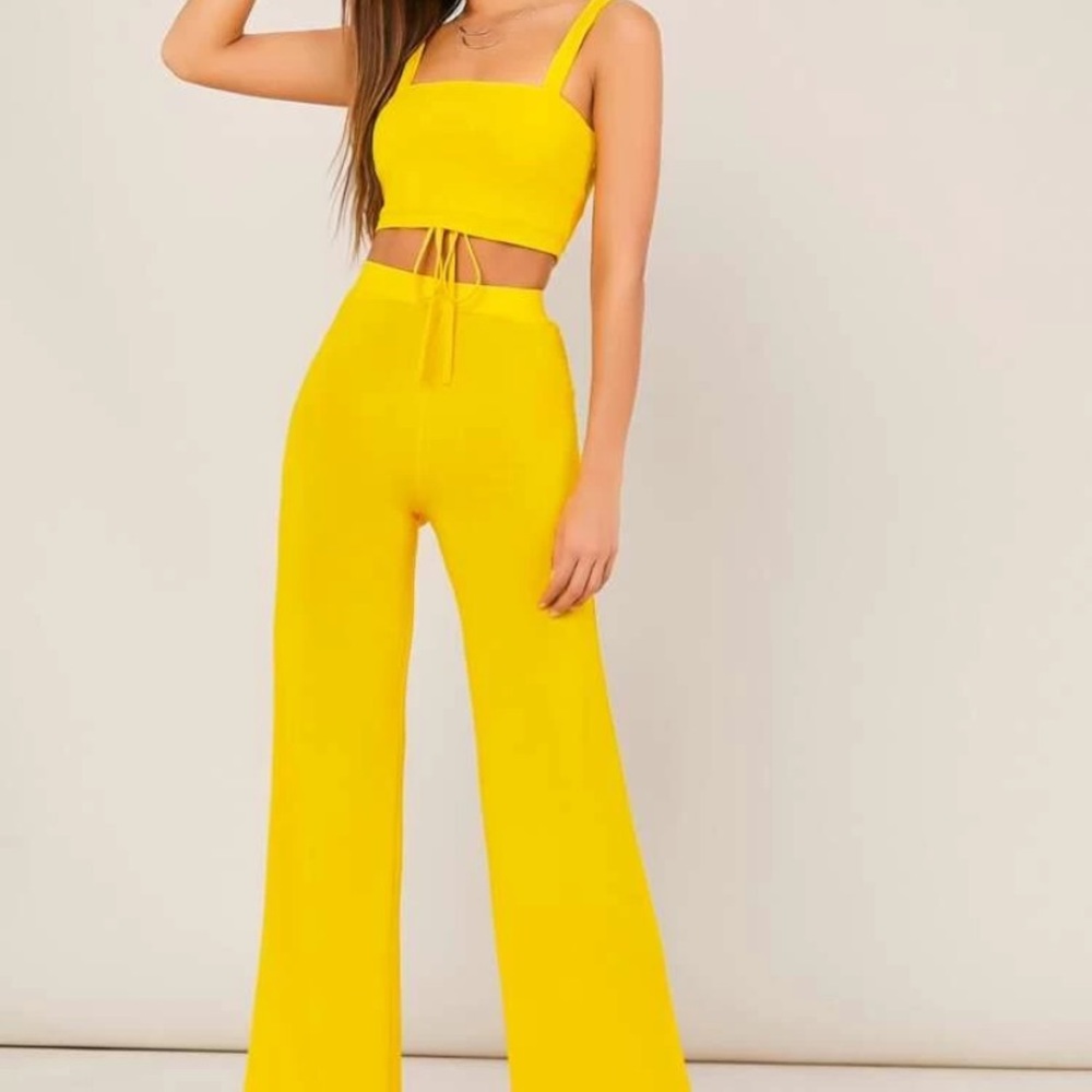 Yellow Two-piece Set
